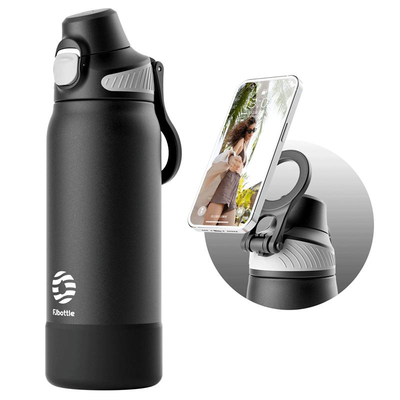 FEIJIAN 600ml/1000ml Magnetic Thermal Water Bottle Stainless Steel Leakproof Portable Thermo Bottle for Sports Travel Camping