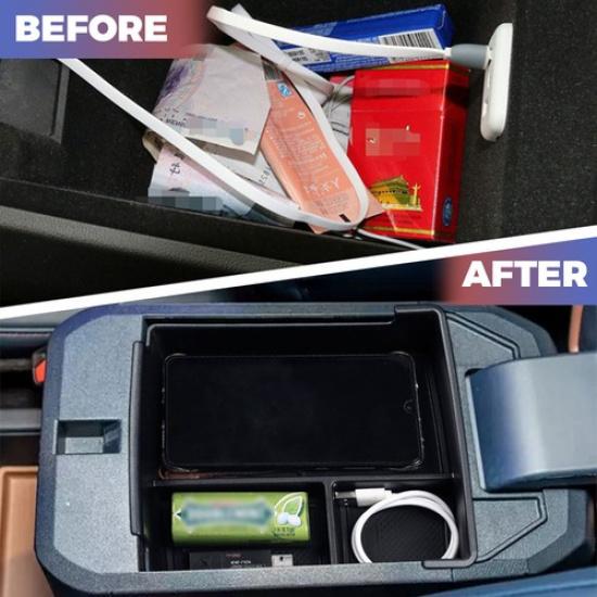 For  23 Ford Maverick Interior Center Console Armrest Storage Organizer Box