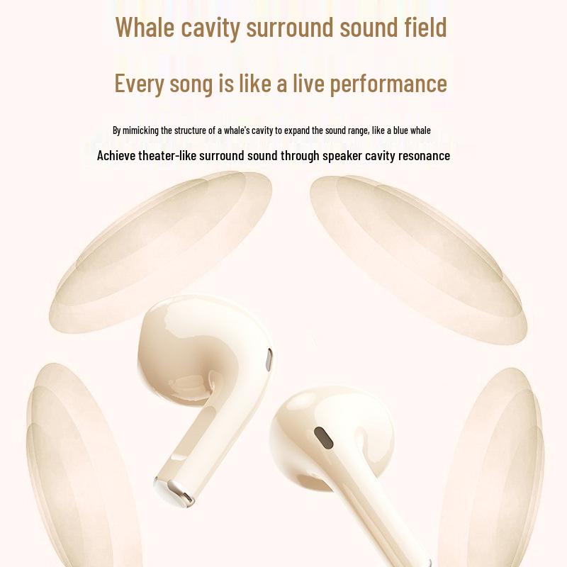 2025 Official Bluetooth Noise-Cancelling Wireless Earphones: High Sound Quality, Long Battery Life for Gaming, Music, and Sports