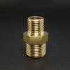 Brass Pipe Hex Nipple Fitting Quick Coupler Adapter 1/8 1/4 3/8 1/2 BSP Male To Male Thread Reducer Water Oil Gas Connector