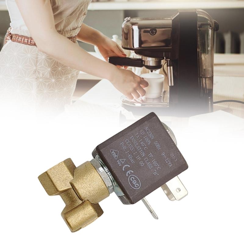 Steam Gas Solenoid Water Valves Replacement Electromagnetic Control Valves for Coffee Maker Steam Air Waters Boiler