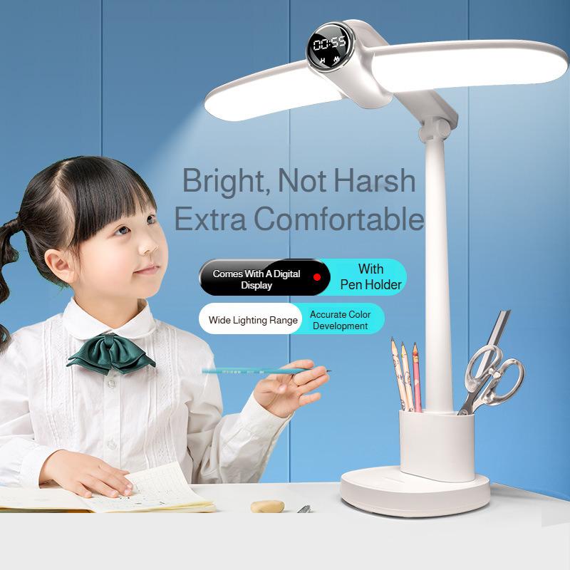 LED Table Lamp Eyes Protection Touch Dimmable Led Table Lamp Dormitory for Home Room Bedroom Reading USB Rechargable Desk Lamp