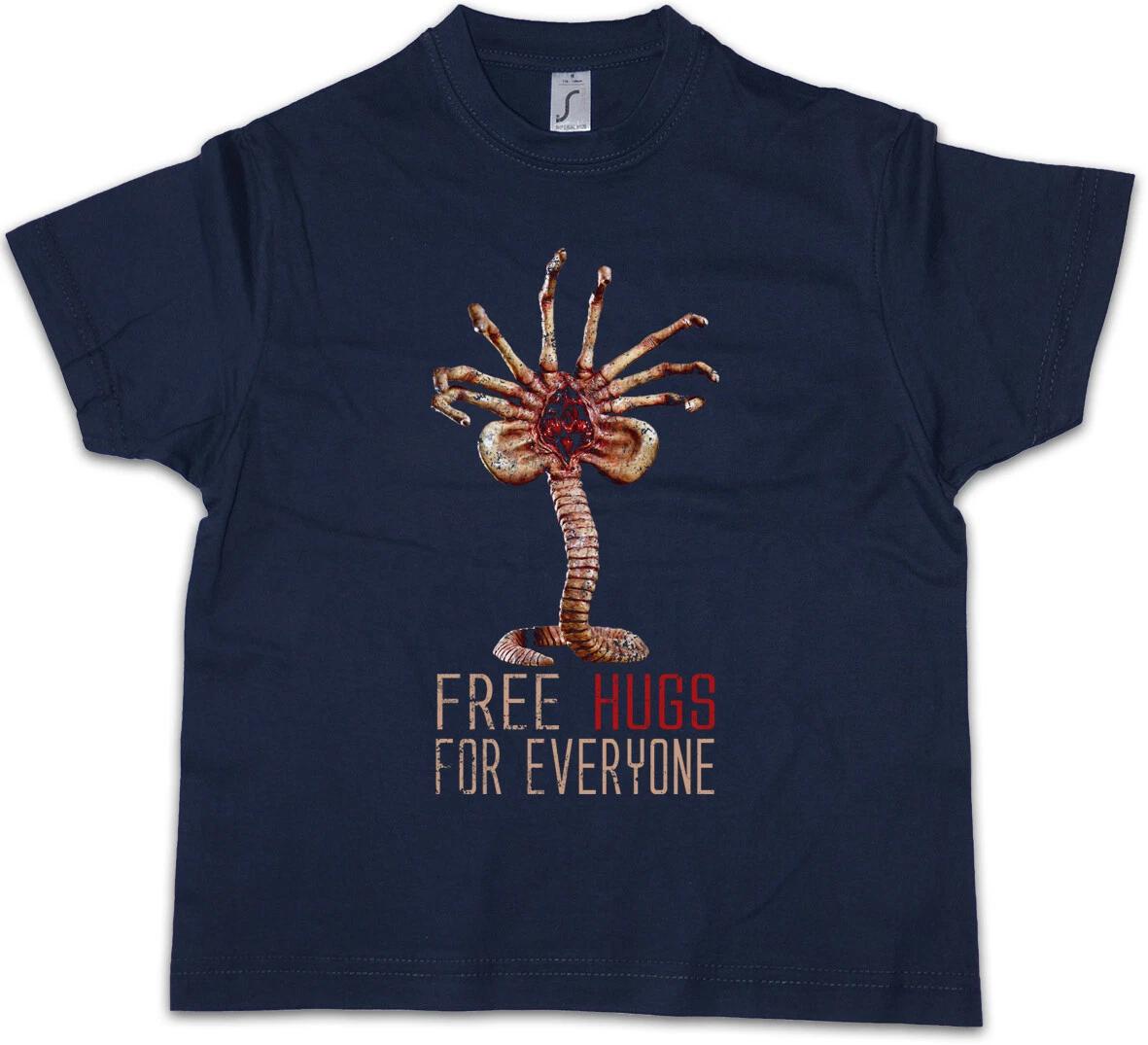FREE HUGS FOR EVERYONE Kids Boys kids boys T-Shirt Facehugger Prometheus Fun Alien 100