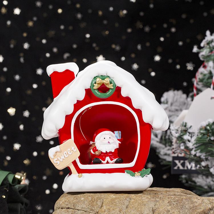 

Night Style Two Lamp Battery Powered Compact Cartoon Cute Santa Claus Shaped Smile