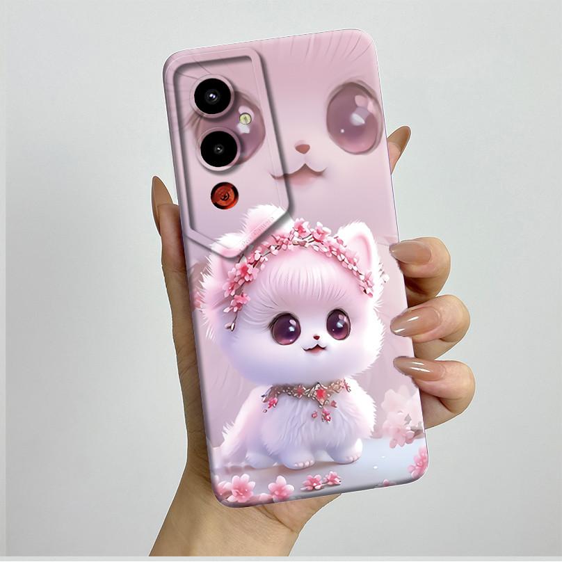 For Tecno Pova 4Pro LG8n Back Cover For Techno Pova 4 Pro Pova4 LG7n Case Silicone Aesthetic Pretty Butterfly Flower Soft Bumper