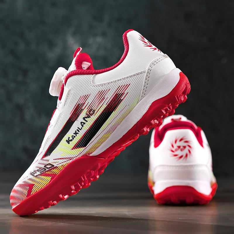 Children'S Football Shoes Training Shoes Tf Broken Nails Free Lace-Up Rotary Buckle Boys And Girls Primary School Boys' Sports Shoes