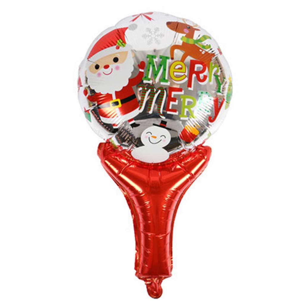 10x Funny Aluminum Foil Hand Held Balloon Stick Christmas Holiday Party Kids Toy 10x Funny Aluminum Foil Hand Held Balloon Stick Christmas Holiday Party Kids Toy