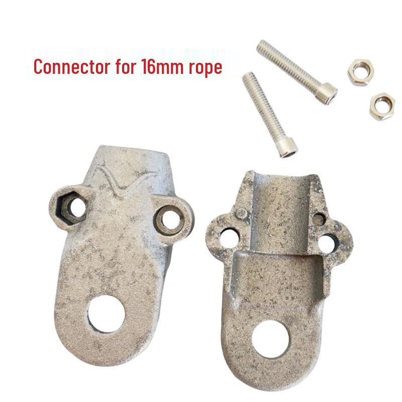 16mm Aluminum Rope Connector & Steel Pipe Fasteners | Kids Outdoor Swing Toys