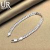 925 Sterling Silver 6mm Side Chain Bracelet Fashionable Wedding Jewelry
