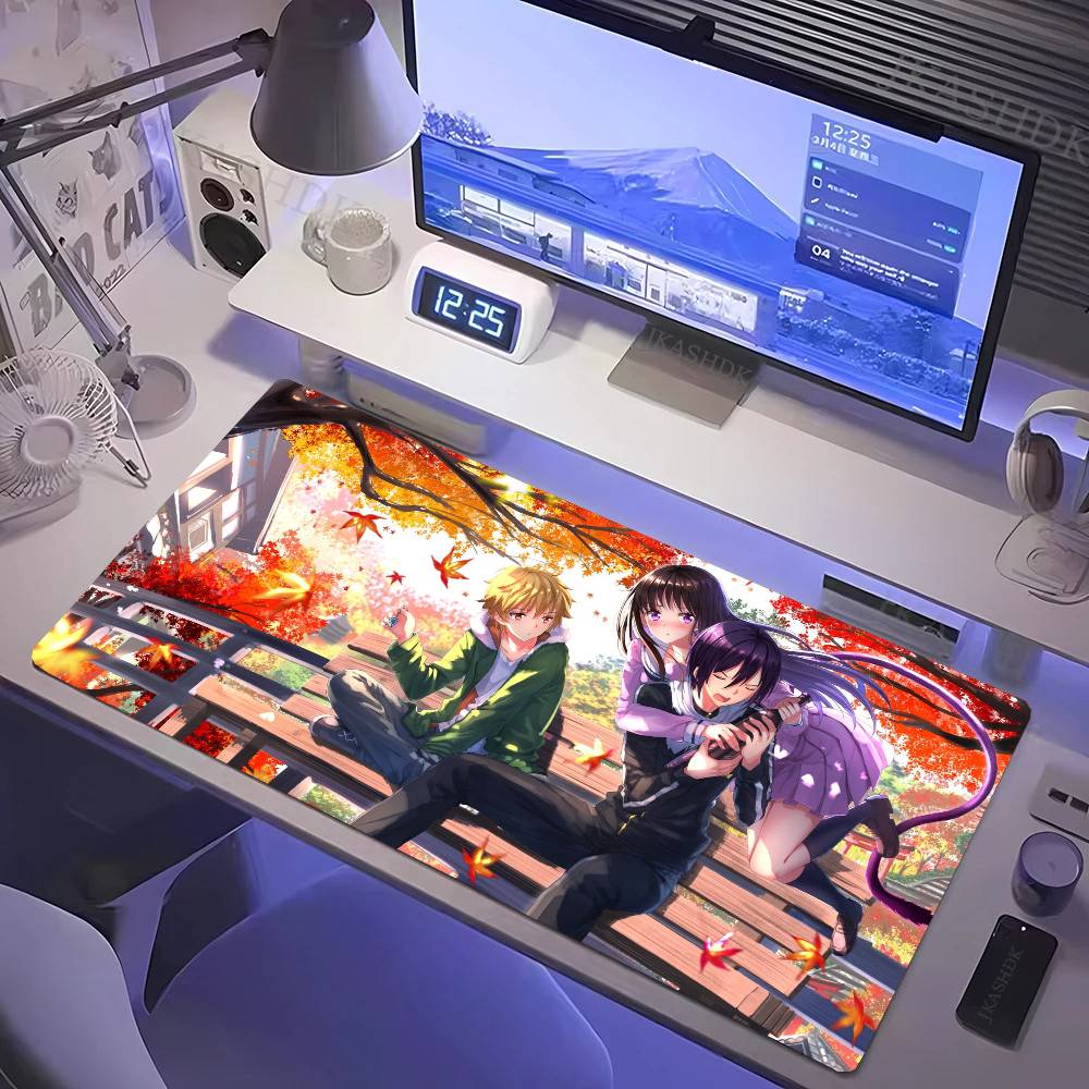Anime N-Noragami Mousepad Non-slip Suitable For Office Computers Laptops E-sports Game Desk Mats XXL Keyboard
