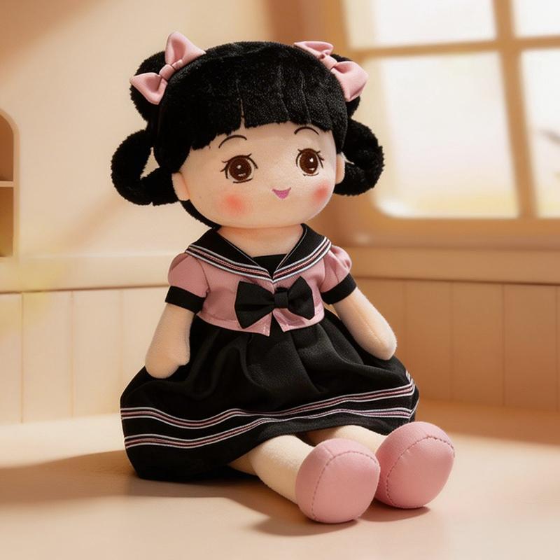 Poupées Filles en Peluche Kawaii Poupées Souples Remplies Jouets en Peluche Adorables Jouets pour Filles Cadeau d'Anniversaire pour Enfants Chapeau Jupe Poupée de Chiffon Amoureuse 45cm
