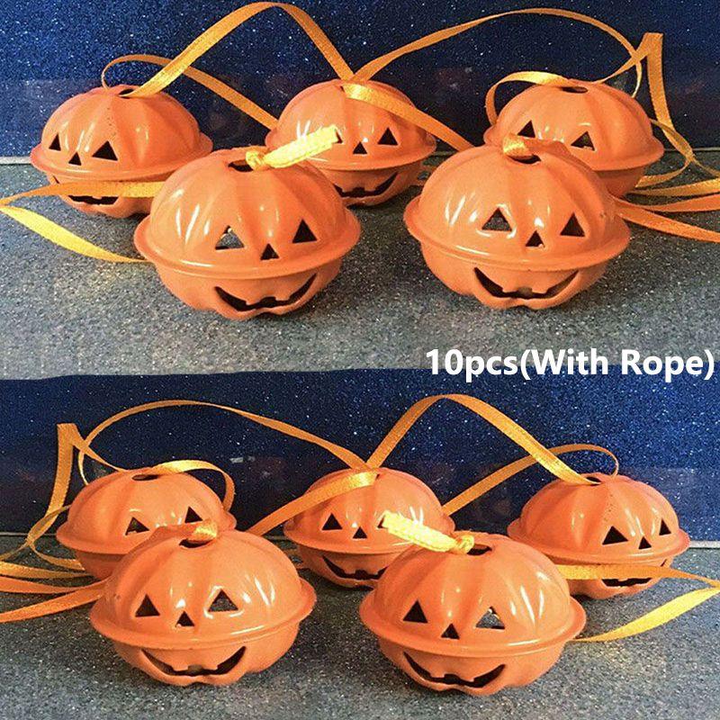 Reizende Mini-Metall-Kürbisglöckchen für einzigartigen Halloween-Partyschmuck
