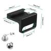 Camera Cold Shoe Mount Adapter 90 Degree Angled for DSLR Attach To Side Cage