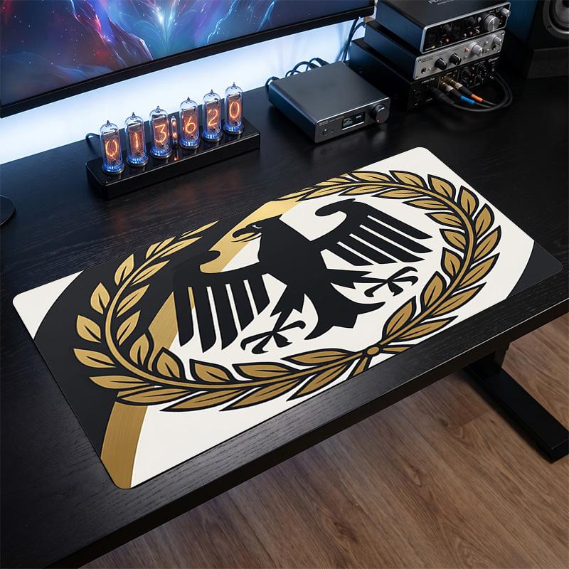 Belgium Football Crest Mouse Pad, Extended Non Slip Rubber Desk Mat for Gaming Office Laptop Fan Gift