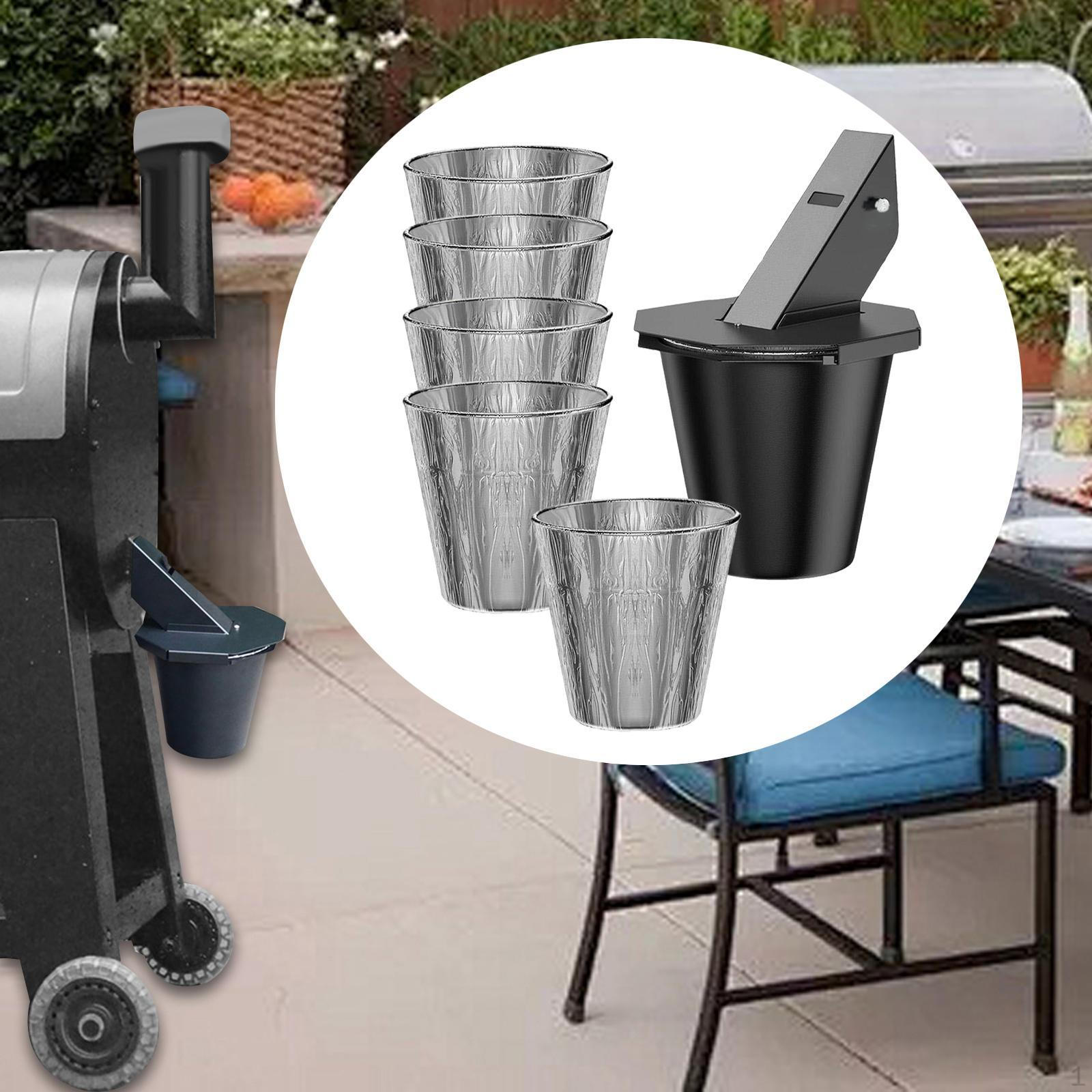 

Ведро для сбора жира с гриля Аксессуары Сбор масла Коптильня 5 Liners