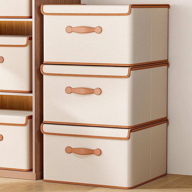 Home Wardrobe Storage Box with Lid for Clothes, Quilts, and Underwear