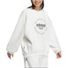 Adidas Letter Pattern Fleece Warm Long Sleeve Hoodie Women hoodies White JX9409