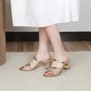 Fashion Block Heel Sandals and Slippers for Women In Summer 2025 New Fashionable and Versatile High-heeled Two-wear Sandals