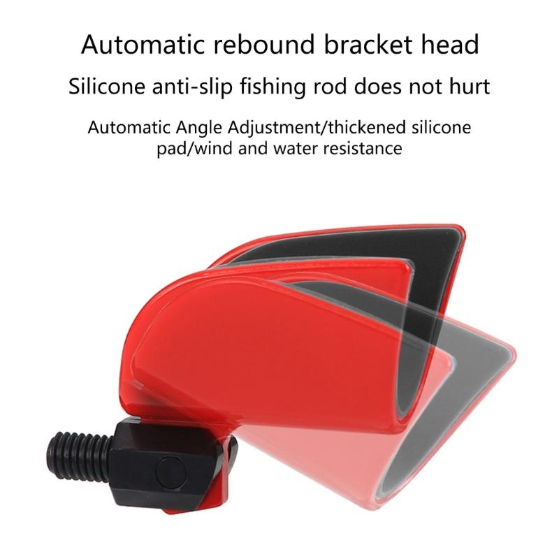 Fishing Rod Support Stand Automatic Rebounds Bracket Adjustable Fishing Pedestals Rod Holder Fishing Rod Stand Bracket