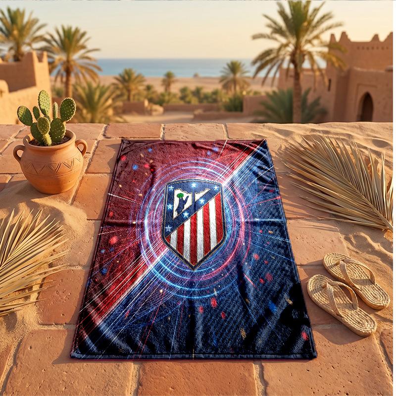 Asciugamano da Spiaggia in Microfibra con Stampa Atletico Madrid Asciugatura Rapida Assorbente Grande Asciugamano per Spiaggia Nuoto Viaggio