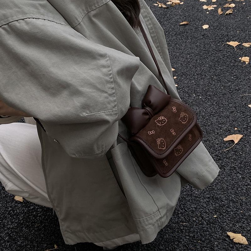 Girls' Bowknot Crossbody Bag - Cute Princess Small Shoulder Coin Purse for Kids