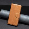 Lambskin Texture Pure Color Flip Vegan Leather Wallet Phone Case Card Slot Shockproof Protective Cover For Sony Xperia 1 VIII