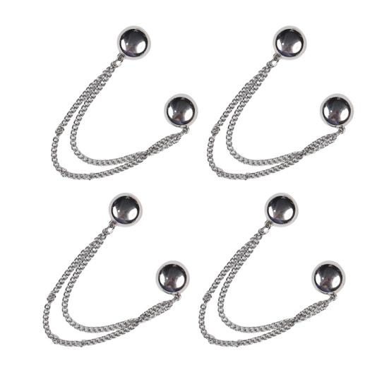 4/8/12 Stück Magnetische Kleidungsbefestigungsclips Hosenbein-Knopf Verstellbare Hosenbein-Clips Nadel Schnelle Hemdverschlüsse