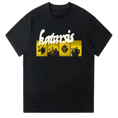 Katarsis Band Cotton Tshirts Men Women Summer Short Sleeve Casual Clothing Popular Trends High Street Oversized Tops Streetwear