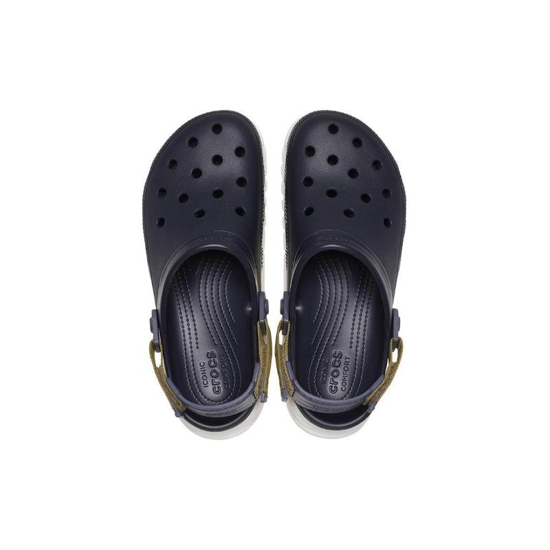 Crocs Unisex Dark Blue White Breathable Comfortable Clogs 208776-4LH