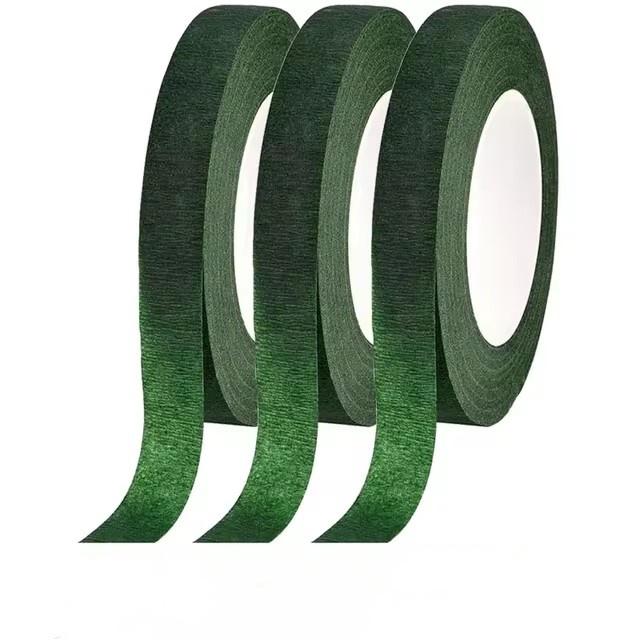 Blumenstrauß Floristenband DIY Künstliche Blumen Sträuße Band Selbstklebendes Wickelband Grünes Band für Hochzeitsfeier Dekorationsbedarf