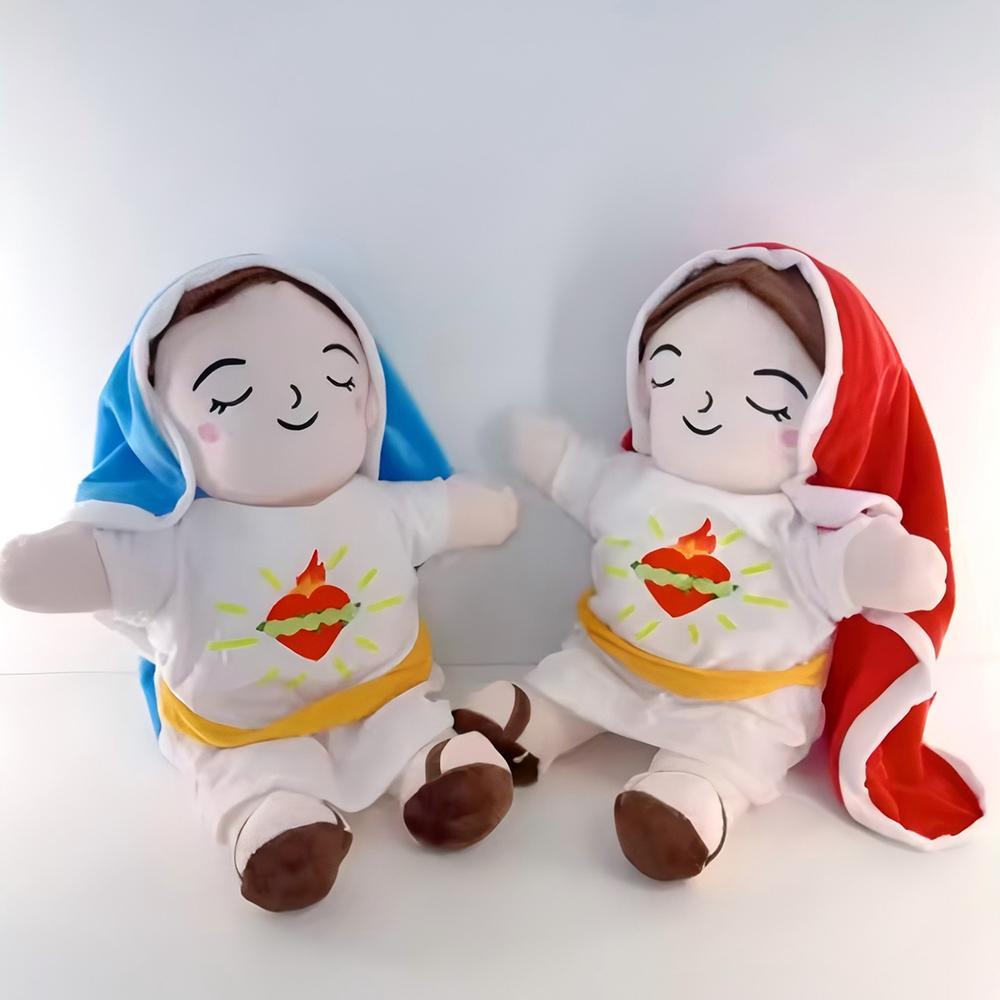 New Soothing Breathing Yeah girl Plush Doll Ornaments Four-gear Adjustment Children Music Sleep Companion Christmas Toy Gifts