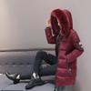 Women's Mid-Length Korean Style Hooded Cotton Coat - Winter Fashion, Slim Fit, Large Size