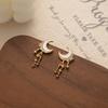 New Product Fashion Temperament Popular Model Moon Star Fringed Earrings Diamond Stud Earrings Jewelry