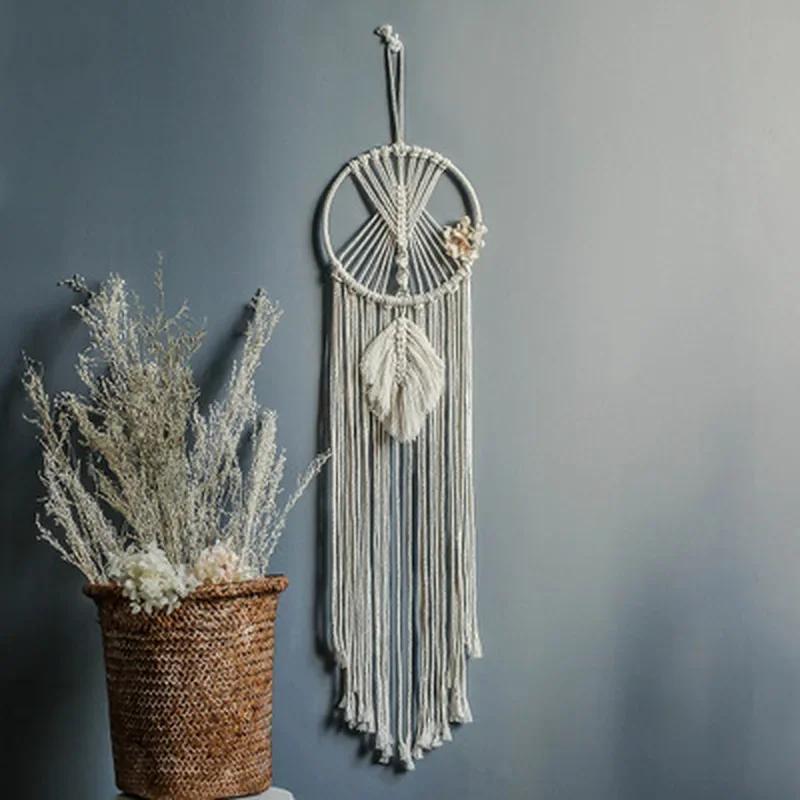 Macrame Dream Catcher Nordic Wall Tapestry Ramadan Home Decoration Eid Mubrack Room Bohemian Children's Nursery