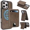 Magnetic Leather Phone Case with Card Holder for iPhone 12 - 17 Series Multi - Functional Stand Shockproof Protective Cover