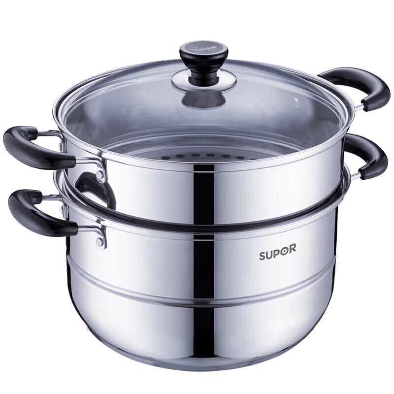 

SUPOR Good Helper 28cm Stainless Steel Double-Layer Steamer