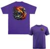 Skull Motorcycle Engine Flaming Biker T-shirt