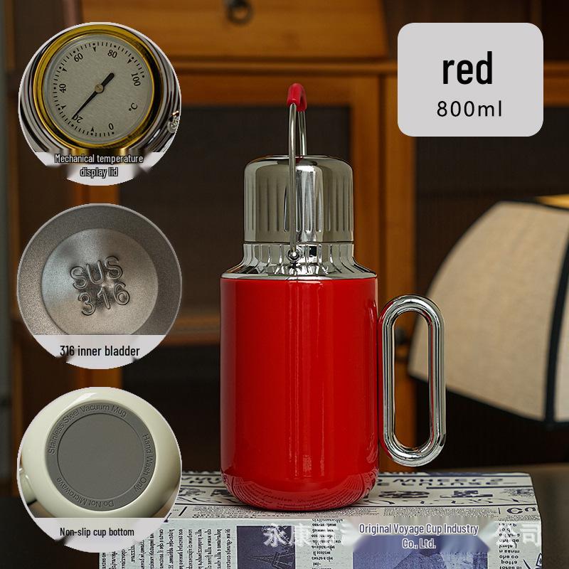 316 Stainless Steel Portable Insulated Teapot with Titanium Plating and Tea-Water Separation, Large Capacity for Stewing