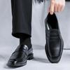 Fashion Luxury Brand Loafers for Men Leather Casual Shoes Italy Wedding Dress Business Office Shoes Pointy Men Formal Shoes Driving Shoe