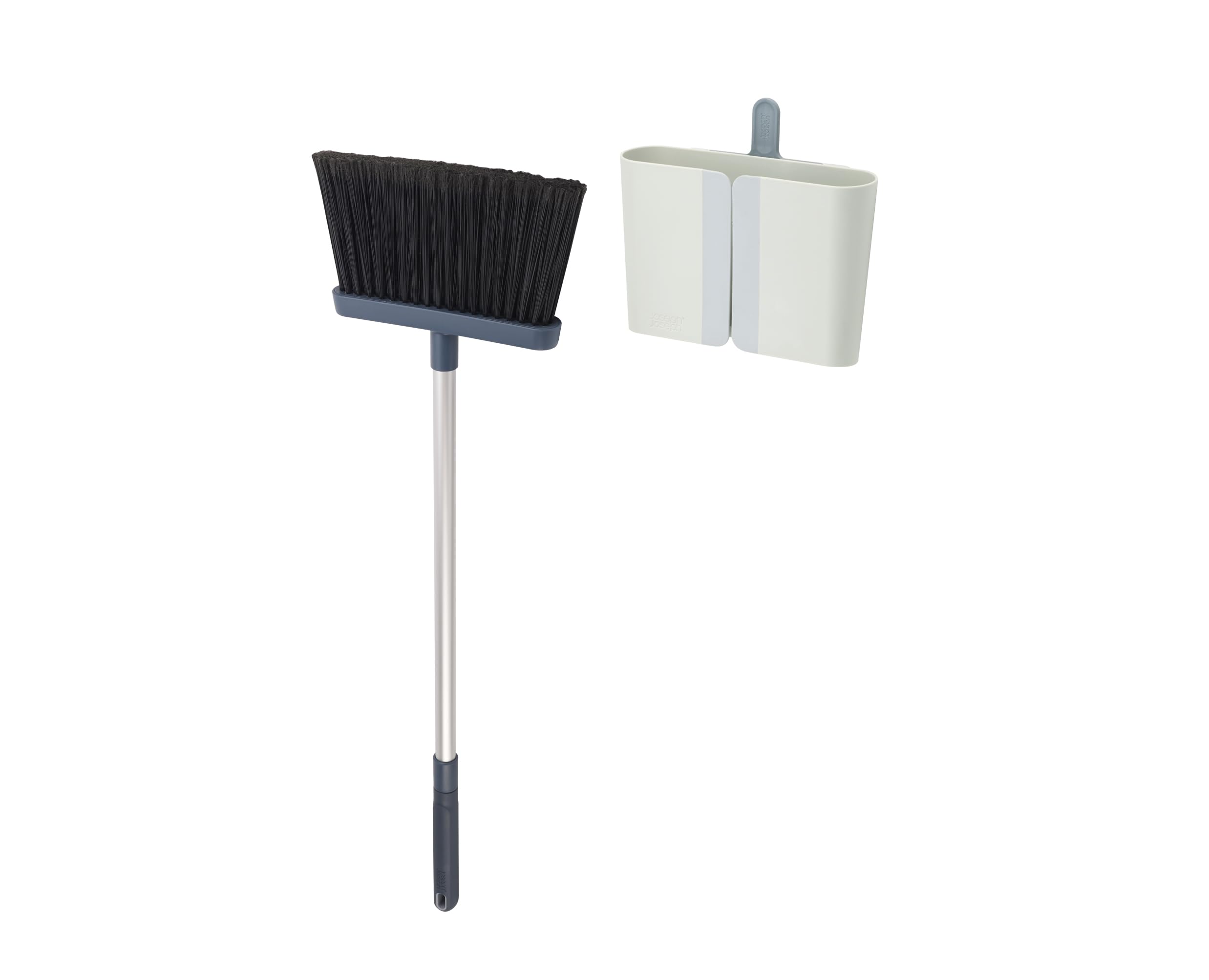 

Joseph Joseph Broom Indoor Cleaning Floor Brush Blue x x cm D x W x H CleanStore Adjustable Long Handle Wall Mounted with Comb 65002 25.6 25.6 109.98 синий