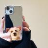 [Mask Puppy] Mirror Surface Is Suitable for iPhone17 Mobile Phone Case 16pro Electroplating Buttons Apple 15 All-inclusive 14