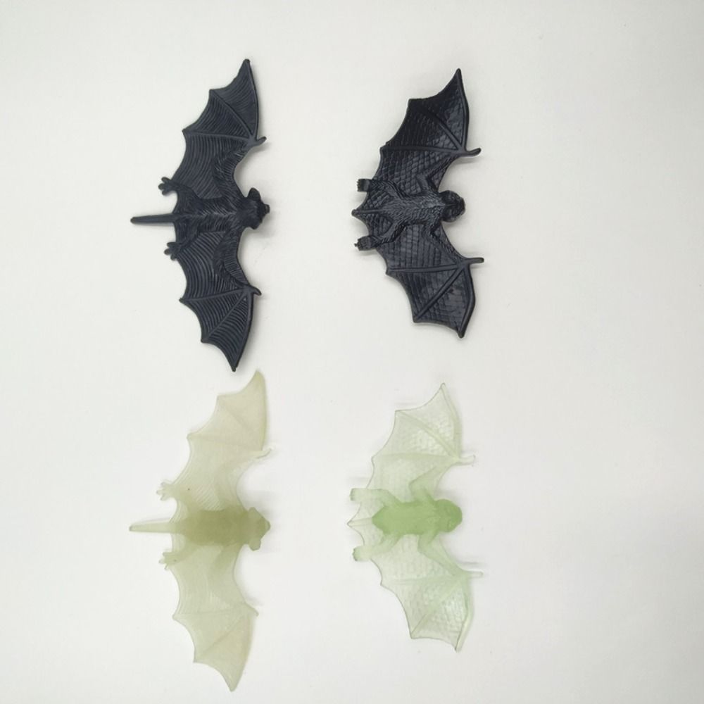 100PCS DIY Decoration Plastic Fake Bat Plastic Novelty Toy Horrible Prank Toys  Children
