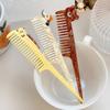 Cartoon Long-handled Comb Cute Bear-shaped Hairbrush Creative Design Fashionable Student-friendly Portable Straightening Comb