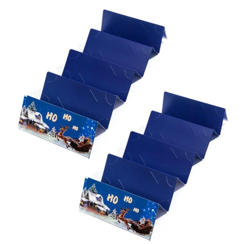  2Pcs Christmas Themed Cash Holder with 10 Slots Holiday Gift Card Money Envelope For Kid Adult Christmas Gifts Exchanges