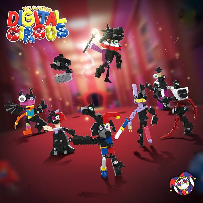 The Digital Amazing Circus Building Blocks Fashion Classic Childrens Toy Puzzle