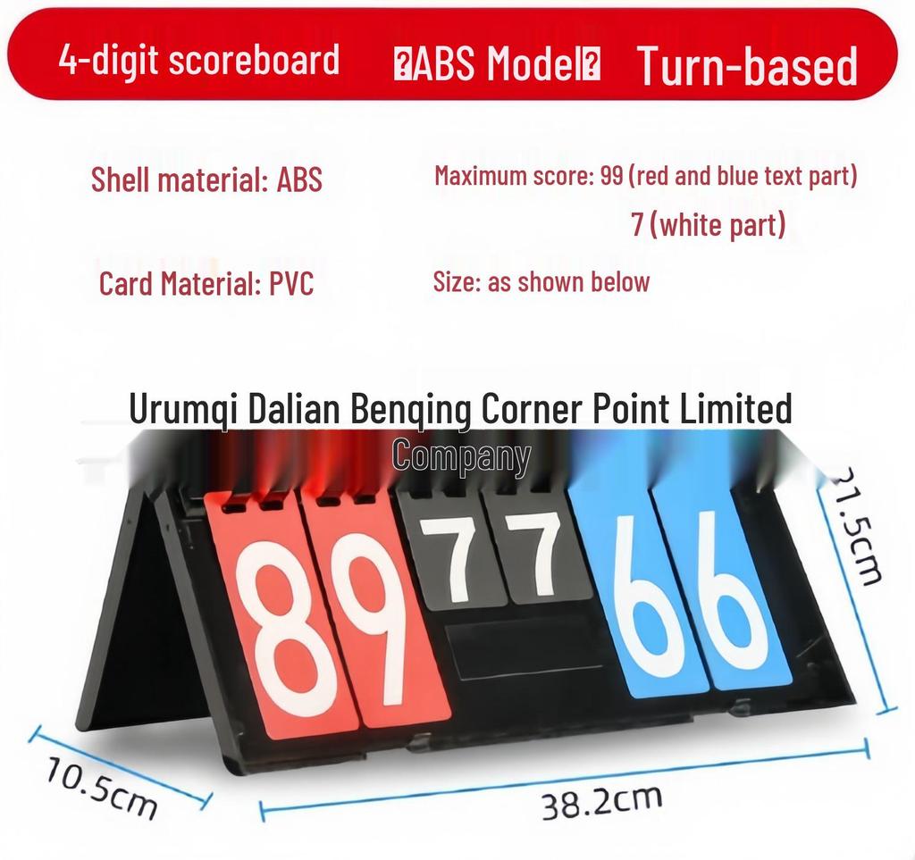 Flip Scoreboard for Basketball and Table Tennis