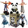 Jujutsu Kaisen Kuji Shibuya Incident Drie Itadori Yuji Fushiguro Megumi Makora Panda Anime Figuur Figuur Perifere Speelgoed