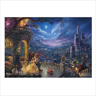 Tenyo In 1000 Piece Jigsaw Puzzle Disney Thomas Kinkade Beauty and the Beast Beauty and the Beast Dancing In the Moonlight Canvas Style Special Art