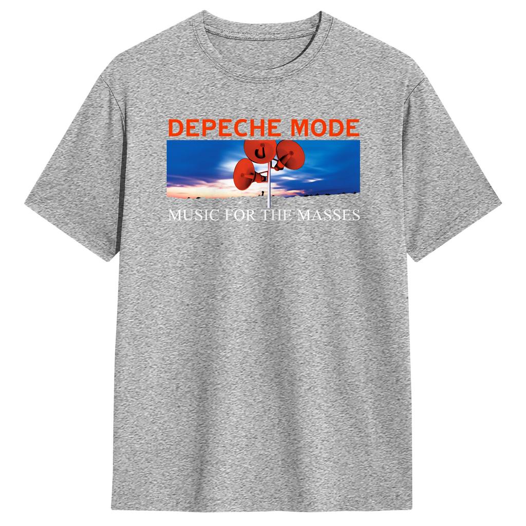 Strand Depeche Mode Musik für die Massen Hip Hop T-Shirts Baumwoll-T-Shirt für Erwachsene Ästhetisches Muster Kurzarm-Oberteile