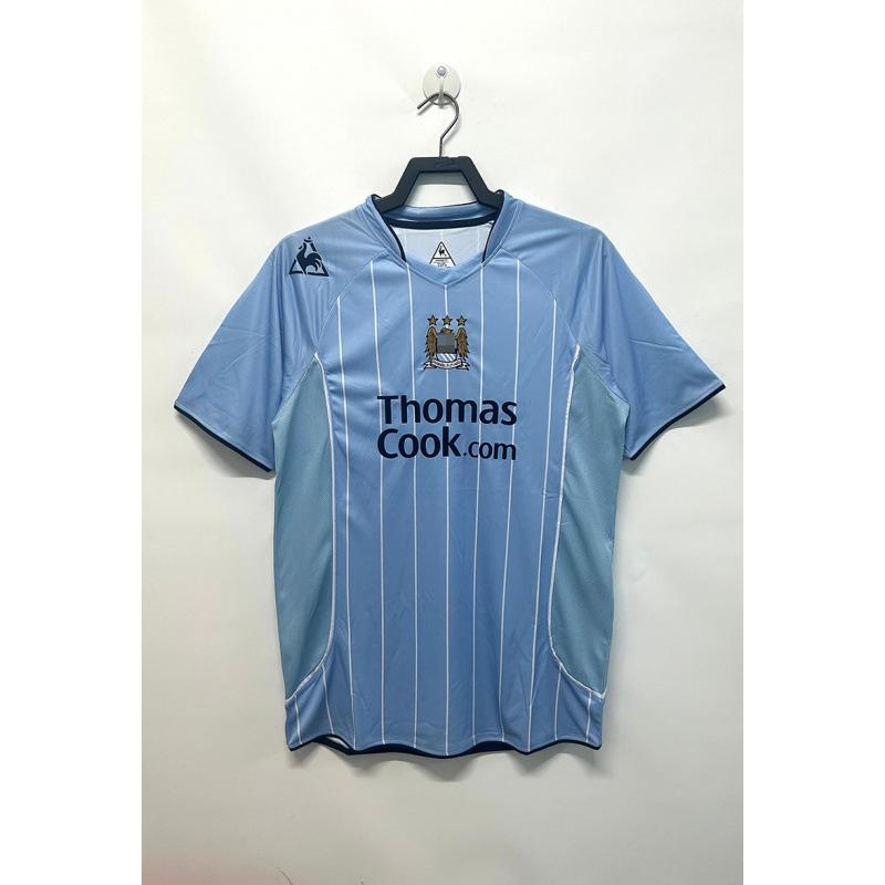 97-98 Manchester City retro drakt Nr. 17 Sun Jihai 16 Aguero 15 Harland 07-08 lang kortermet fotballtrøye